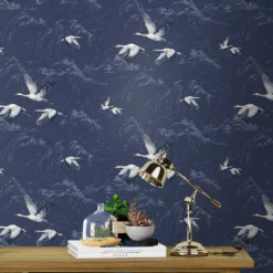 Laura Ashley Animalia Midnight Animal Smooth Wallpaper -Laura Ashley laura ashley animalia midnight animal smooth wallpaper5011583486384 21i bq