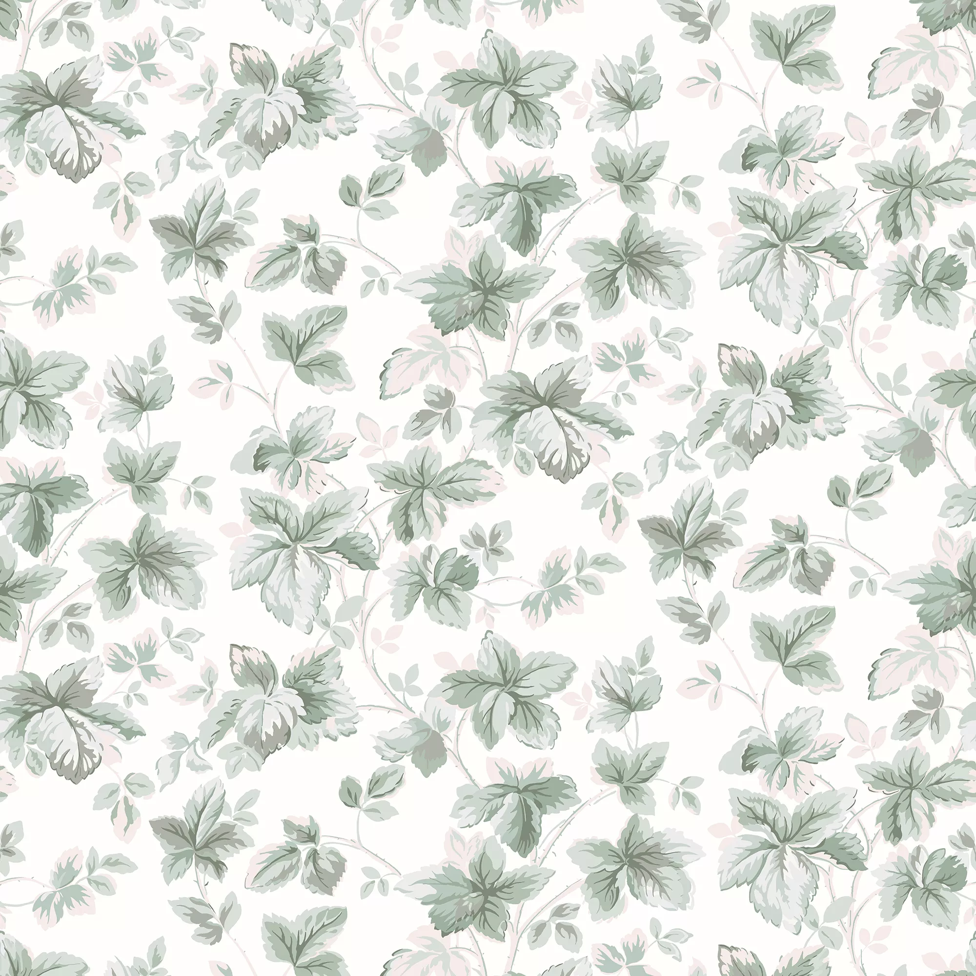 Laura Ashley Autumn Sage Green Leaves Smooth Wallpaper 4 Laura Ashley Autumn Sage Green Leaves Smooth Wallpaper - Image 2