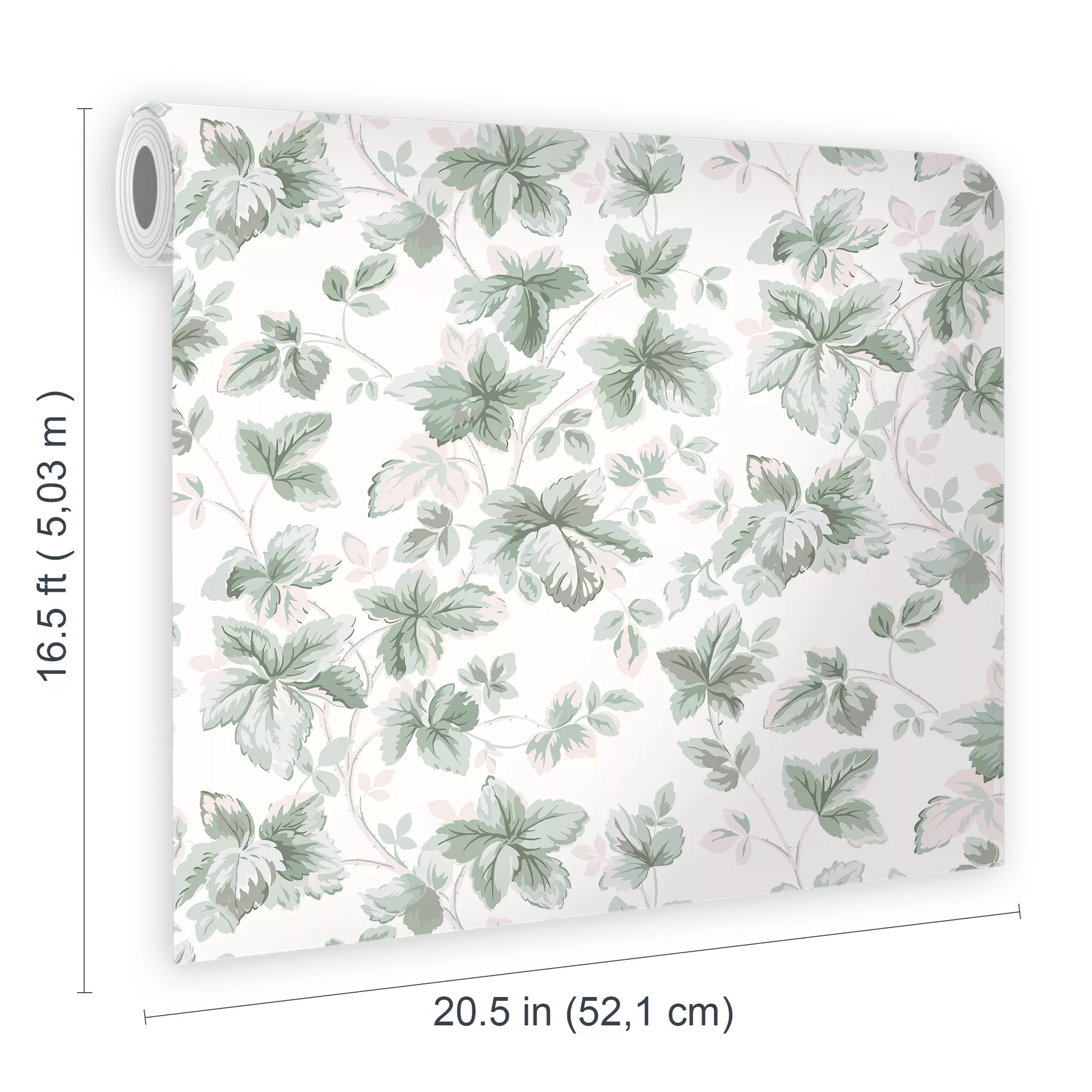 Laura Ashley Autumn Sage Green Leaves Smooth Wallpaper 8 Laura Ashley Autumn Sage Green Leaves Smooth Wallpaper - Image 6