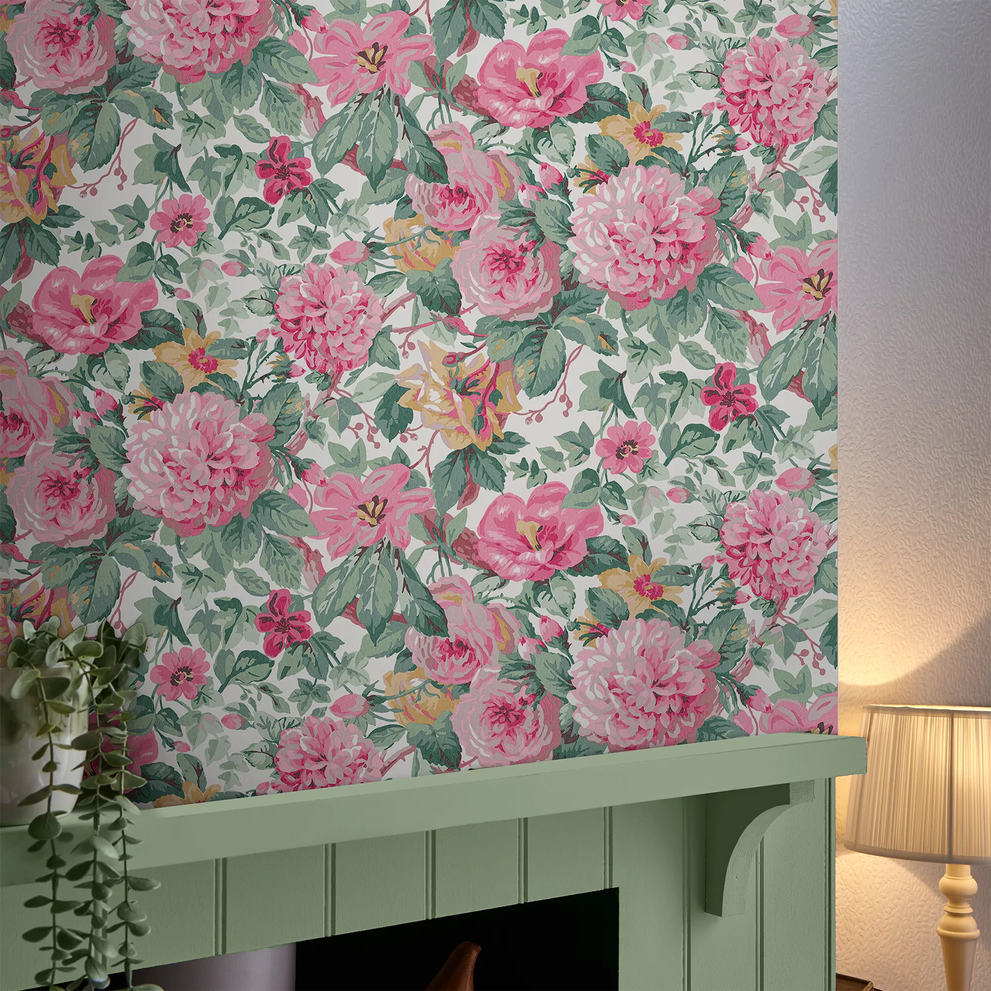 Laura Ashley Aveline Rose Pink Floral Smooth Wallpaper 7 Laura Ashley Aveline Rose Pink Floral Smooth Wallpaper - Image 5