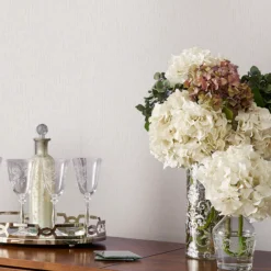 Laura Ashley Blyth White Stripe Smooth Wallpaper -Laura Ashley laura ashley blyth white stripe smooth wallpaper5011583468953 21i bq