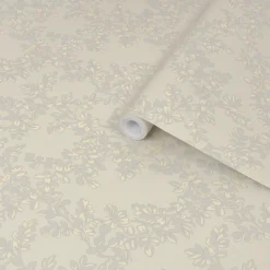 Laura Ashley Burnham Dove Grey Trail Smooth Wallpaper