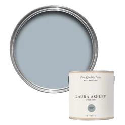Laura Ashley Chalk Blue Matt Emulsion Paint, 2.5L