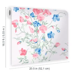 Laura Ashley Charlotte Coral Pink Floral Smooth Wallpaper -Laura Ashley laura ashley charlotte coral pink floral smooth wallpaper5011583492897 02t bq