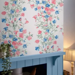 Laura Ashley Charlotte Coral Pink Floral Smooth Wallpaper -Laura Ashley laura ashley charlotte coral pink floral smooth wallpaper5011583492897 21i bq