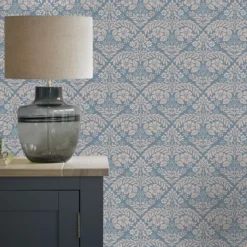 Laura Ashley Country Charm Blue Classical Smooth Wallpaper -Laura Ashley laura ashley country charm blue classical smooth wallpaper5011583524475 21i bq