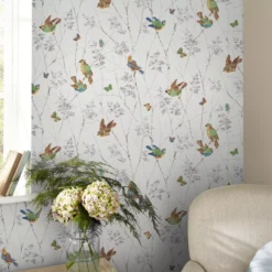 Laura Ashley Country Charm Natural Animal Smooth Wallpaper -Laura Ashley laura ashley country charm natural animal smooth wallpaper5011583492866 20i bq