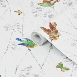 Laura Ashley Country Charm Natural Animal Smooth Wallpaper