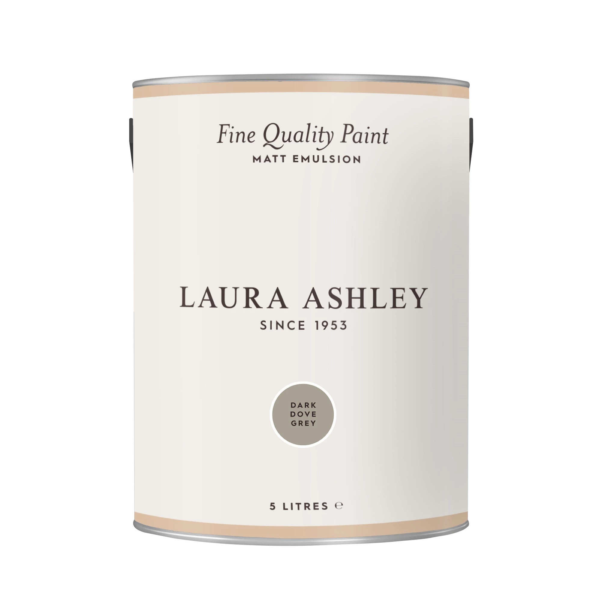 Laura Ashley Dark Dove Grey Matt Emulsion Paint, 5L 4 Laura Ashley Dark Dove Grey Matt Emulsion Paint, 5L - Image 2