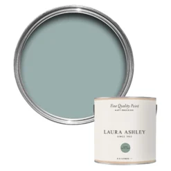 Laura Ashley Dark Duck Egg Matt Emulsion Paint, 2.5L
