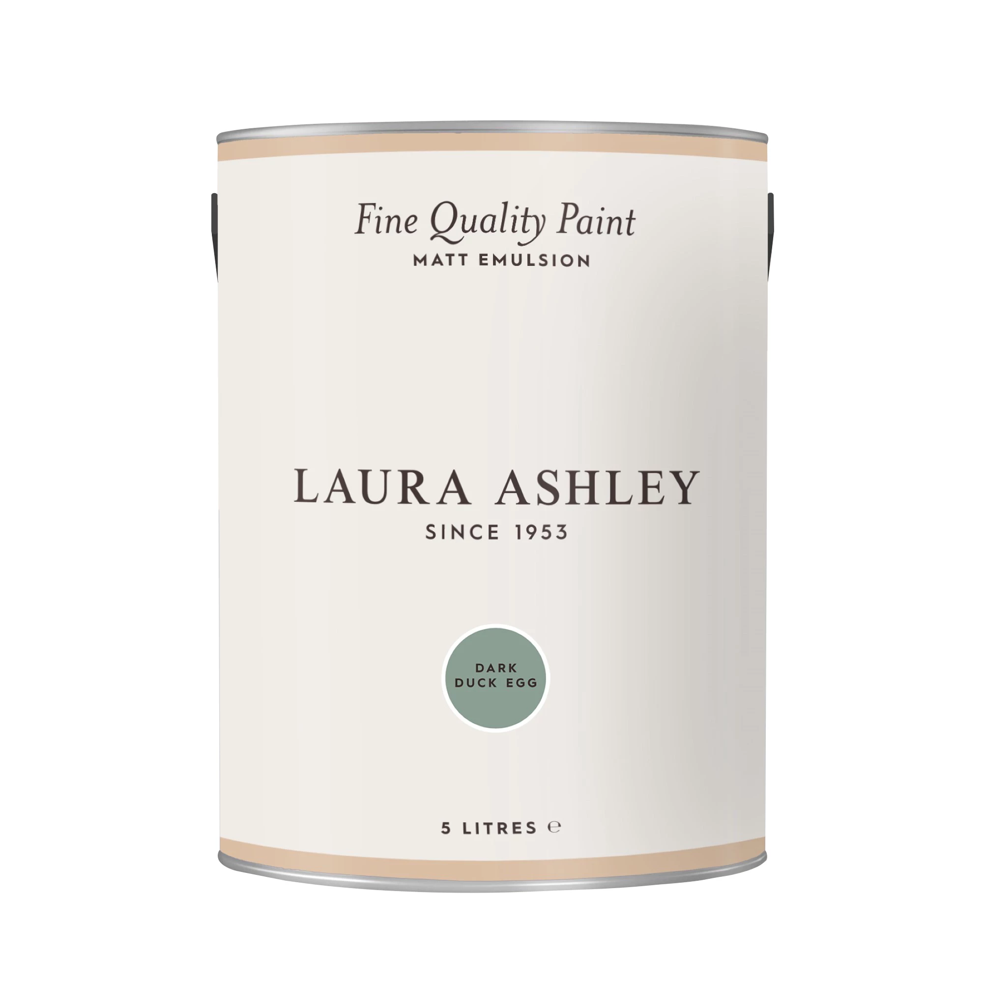 Laura Ashley Dark Duck Egg Matt Emulsion Paint, 5L 4 Laura Ashley Dark Duck Egg Matt Emulsion Paint, 5L - Image 2