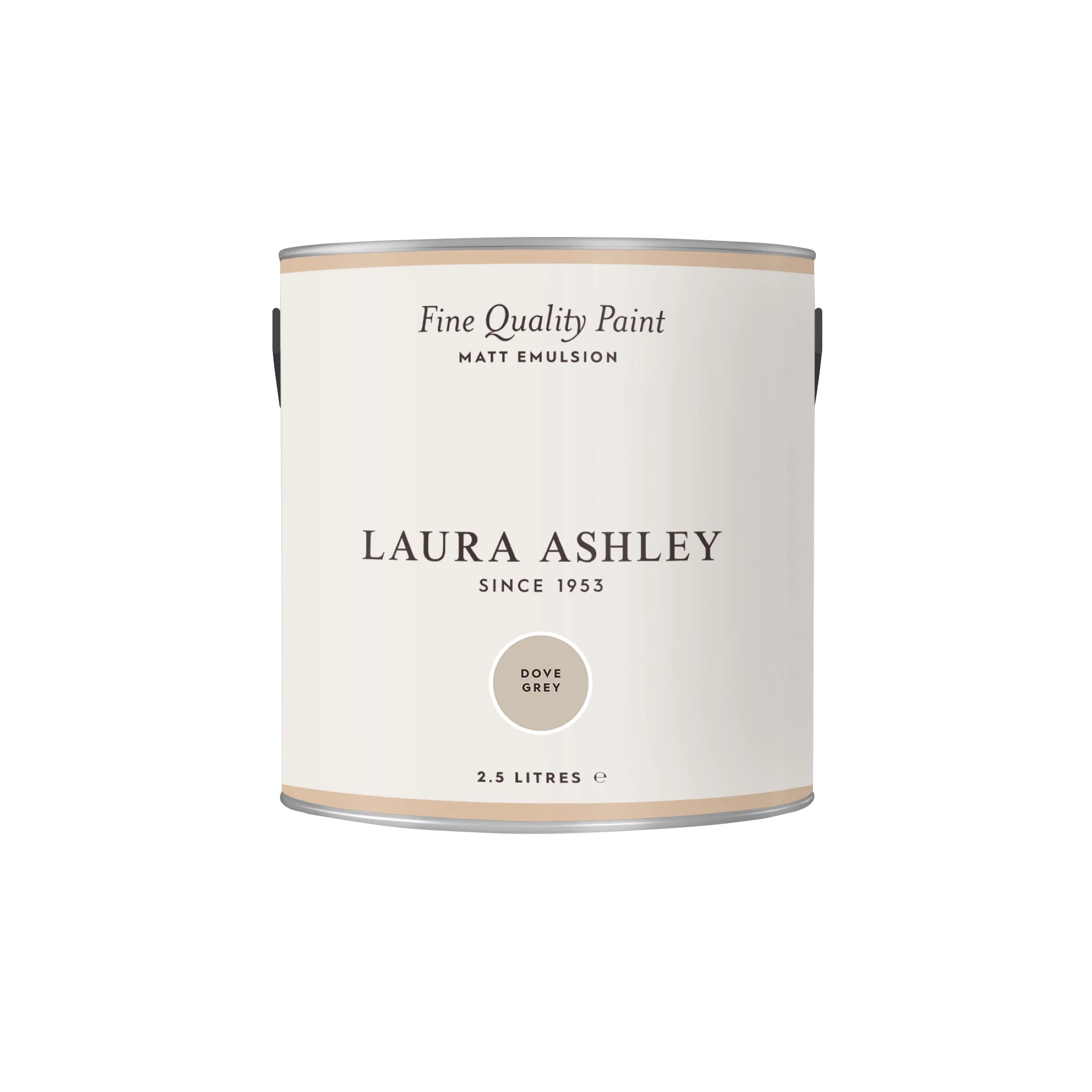 Laura Ashley Dove Grey Matt Emulsion Paint, 2.5L 6 Laura Ashley Dove Grey Matt Emulsion Paint, 2.5L - Image 4