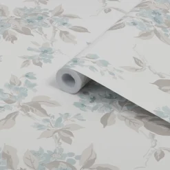 Laura Ashley -Laura Ashley laura ashley duck egg apple blossom smooth wallpaper5011583467451 36c bq