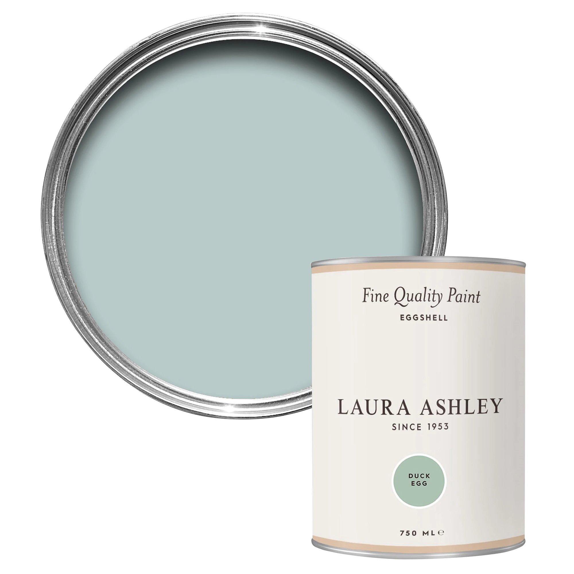 Laura Ashley Duck Egg Eggshell Emulsion Paint, 750ml 3 Laura Ashley Duck Egg Eggshell Emulsion Paint, 750ml