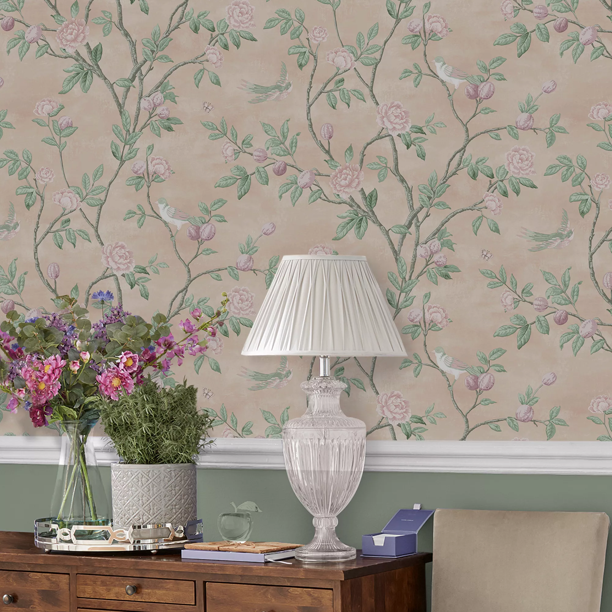 Laura Ashley Eglantine Blush Trail Smooth Wallpaper 7 Laura Ashley Eglantine Blush Trail Smooth Wallpaper - Image 5