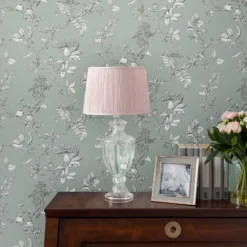 Laura Ashley Elderwood Duck Egg Floral Smooth Wallpaper -Laura Ashley laura ashley elderwood duck egg floral smooth wallpaper5011583466799 21i bq