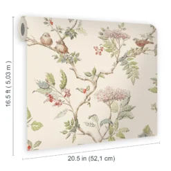 Laura Ashley Elderwood Neutral Floral Smooth Wallpaper -Laura Ashley laura ashley elderwood neutral floral smooth wallpaper5011583466829 02t bq