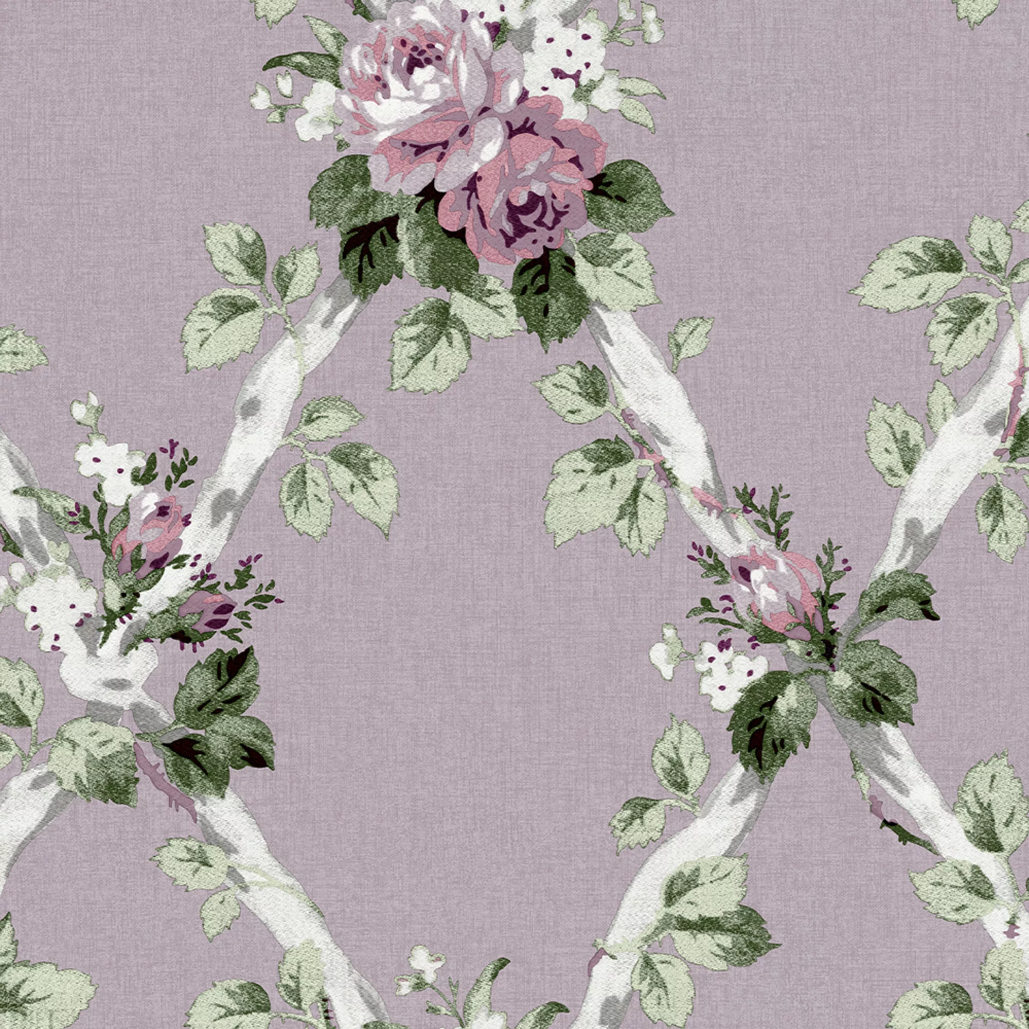 Laura Ashley Elwyn Grape Floral Smooth Wallpaper 4 Laura Ashley Elwyn Grape Floral Smooth Wallpaper - Image 2