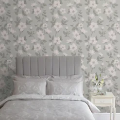 Laura Ashley Fleurir Smoke Green Floral Smooth Wallpaper 12 Laura Ashley Fleurir Smoke Green Floral Smooth Wallpaper -Laura Ashley laura ashley fleurir smoke green floral smooth wallpaper5011583487077 21i bq