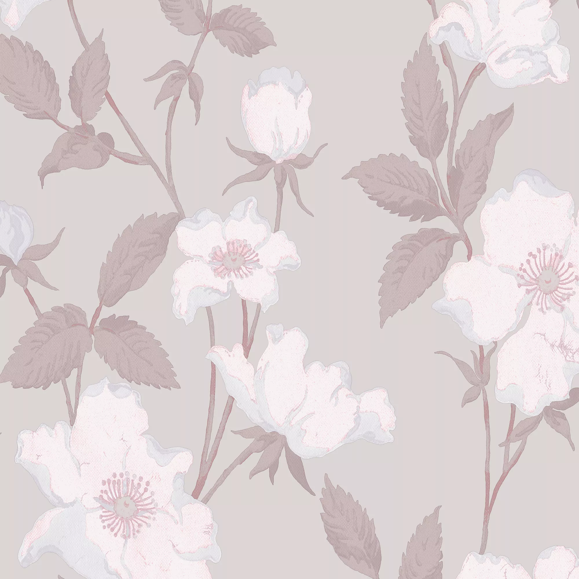 Laura Ashley Fleurir Sugared Violet Floral Smooth Wallpaper 5 Laura Ashley Fleurir Sugared Violet Floral Smooth Wallpaper - Image 3