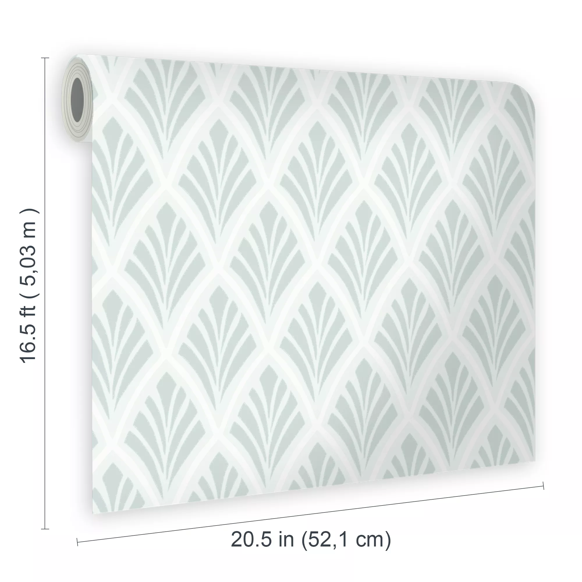 Laura Ashley Florin Duck Egg Geometric Smooth Wallpaper 8 Laura Ashley Florin Duck Egg Geometric Smooth Wallpaper - Image 6