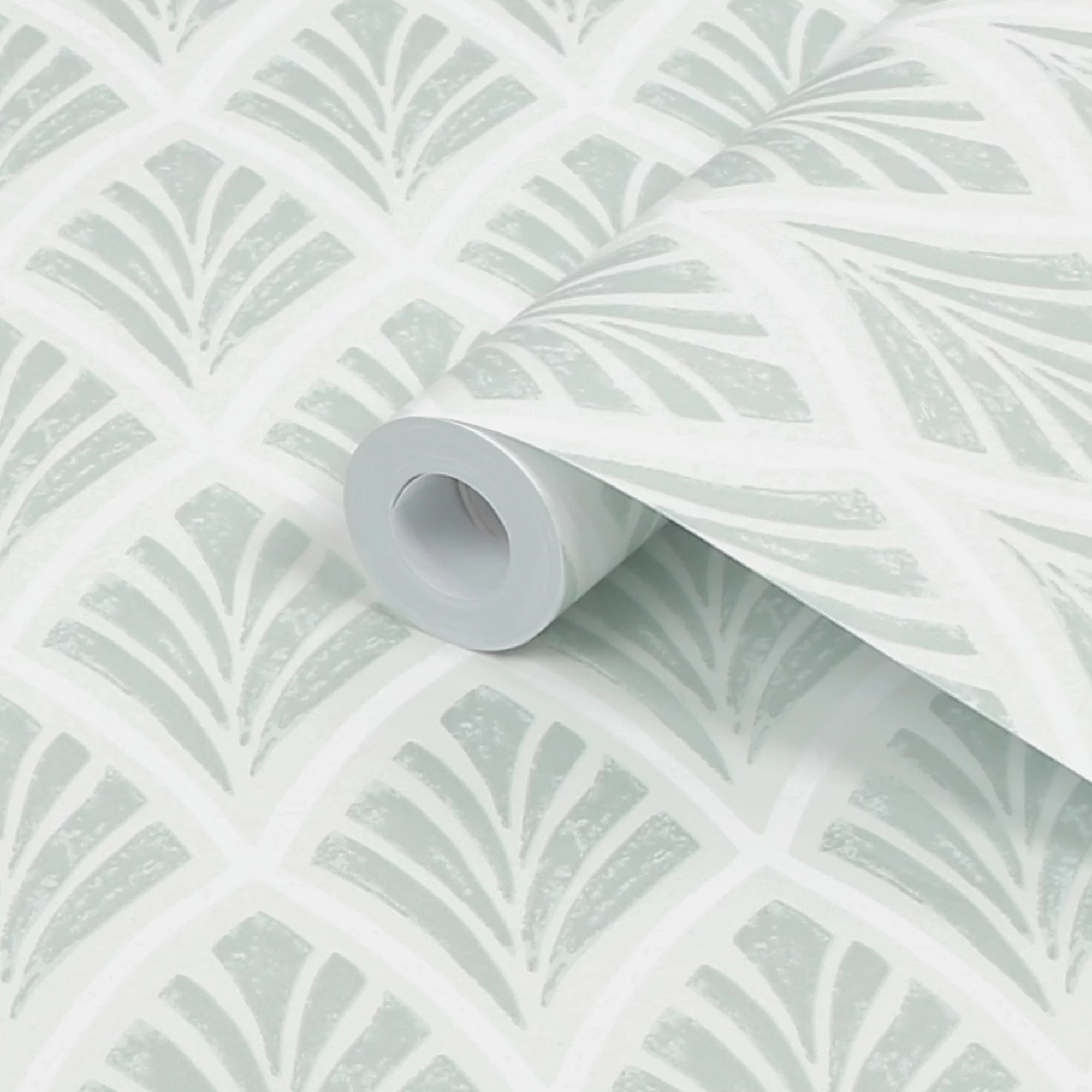 Laura Ashley Florin Duck Egg Geometric Smooth Wallpaper 4 Laura Ashley Florin Duck Egg Geometric Smooth Wallpaper - Image 2