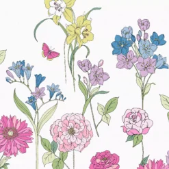 Laura Ashley -Laura Ashley laura ashley gilly multicolour floral matt mural5011583546576 01i bq