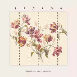 Laura Ashley Gosford Cranberry Floral Matt Mural -Laura Ashley laura ashley gosford cranberry floral matt mural5011583468830 02t bq