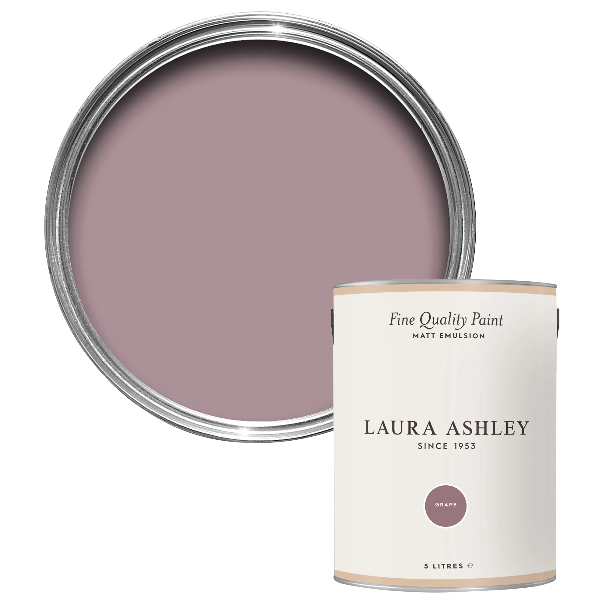 Laura Ashley Grape Matt Emulsion Paint, 5L 3 Laura Ashley Grape Matt Emulsion Paint, 5L
