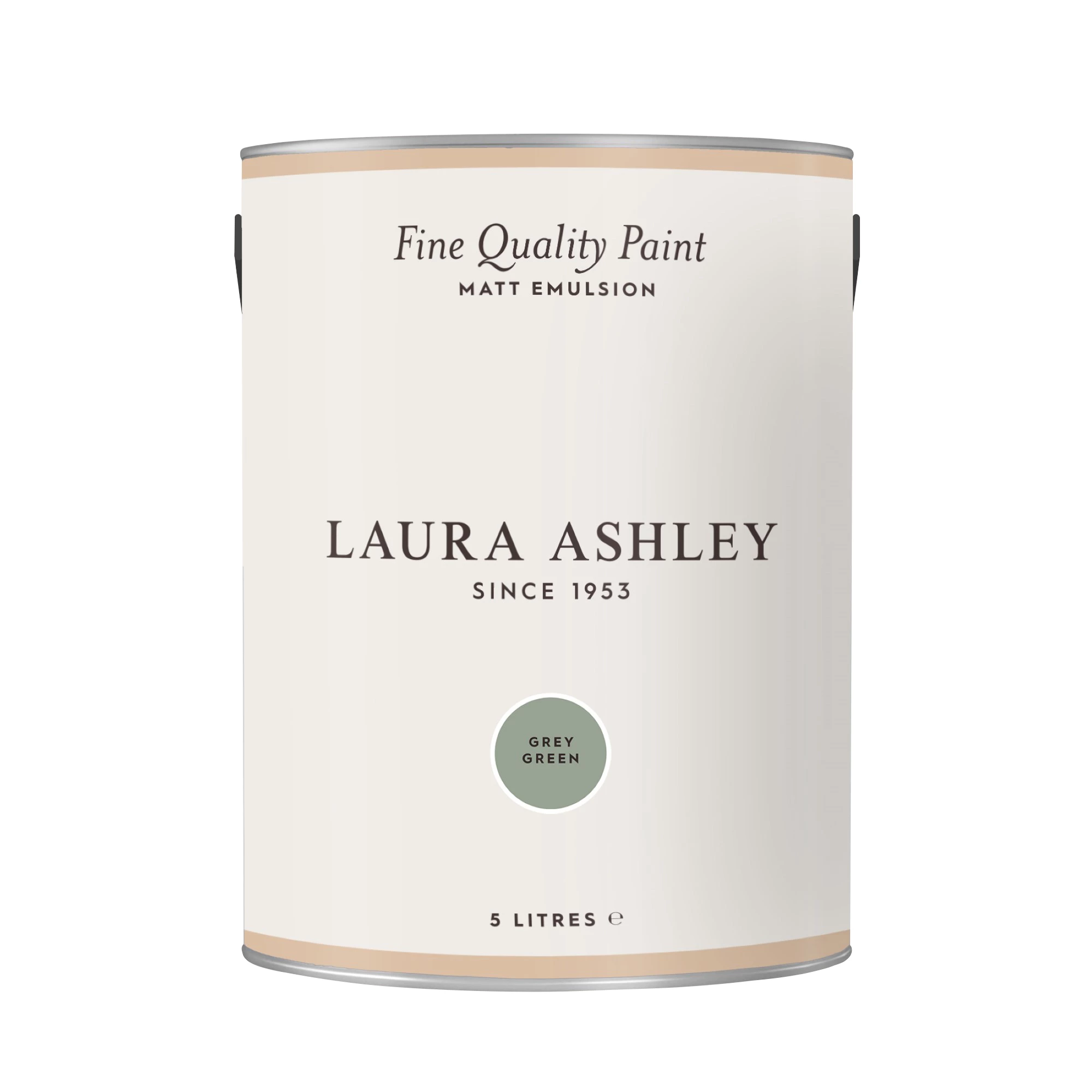 Laura Ashley Grey Green Matt Emulsion Paint, 5L 4 Laura Ashley Grey Green Matt Emulsion Paint, 5L - Image 2