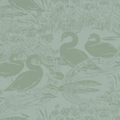 Laura Ashley Heritage Inspired Green Animal Smooth Wallpaper -Laura Ashley laura ashley heritage inspired green animal smooth wallpaper5011583523966 37c bq