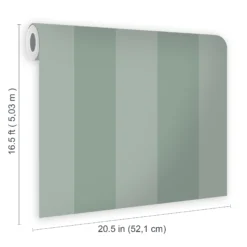 Laura Ashley Heritage Inspired Green Stripe Smooth Wallpaper -Laura Ashley laura ashley heritage inspired green stripe smooth wallpaper5011583524147 02t bq