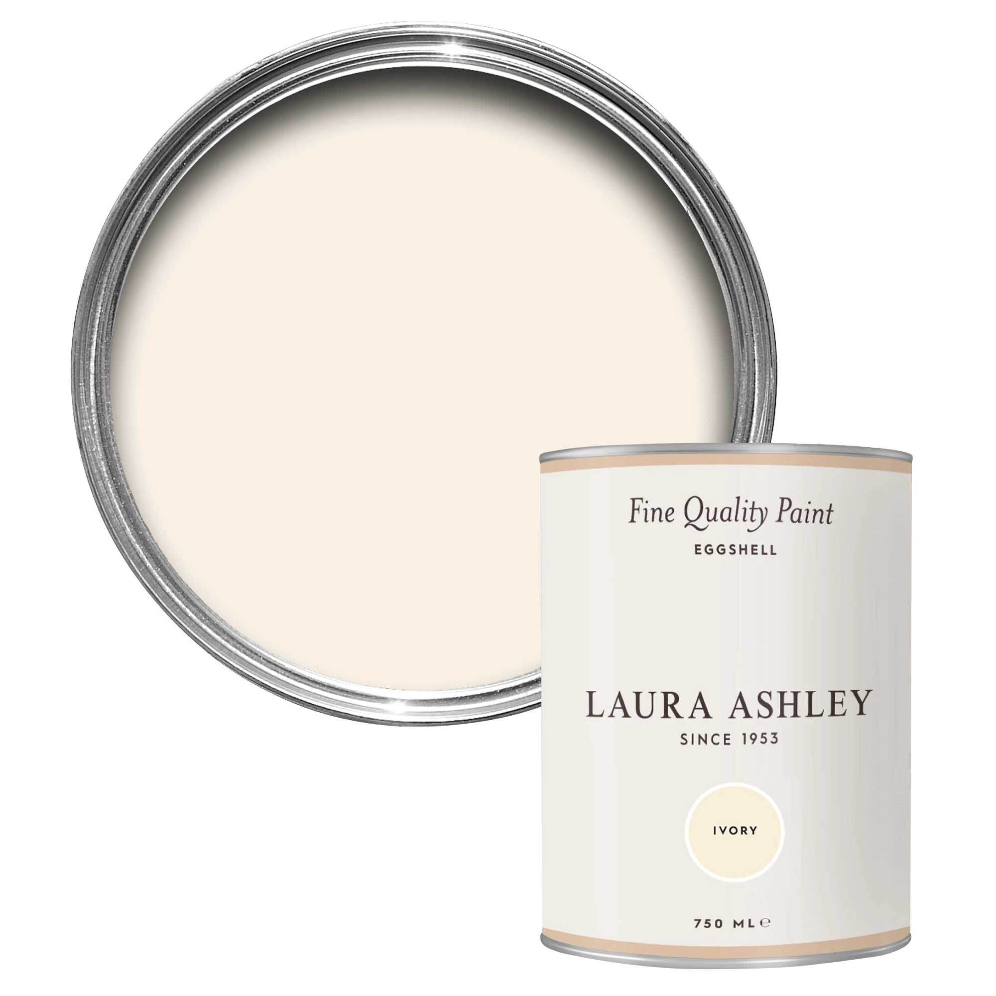 Laura Ashley Ivory Eggshell Emulsion Paint, 750ml 3 Laura Ashley Ivory Eggshell Emulsion Paint, 750ml