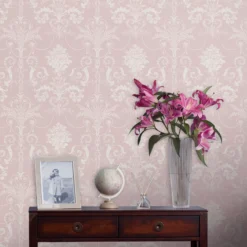 Laura Ashley Josette Amethyst Damask Smooth Wallpaper -Laura Ashley laura ashley josette amethyst damask smooth wallpaper5011583467871 20i bq