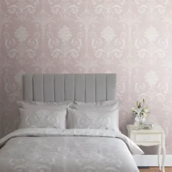 Laura Ashley Josette Amethyst Damask Smooth Wallpaper -Laura Ashley laura ashley josette amethyst damask smooth wallpaper5011583467871 21i bq
