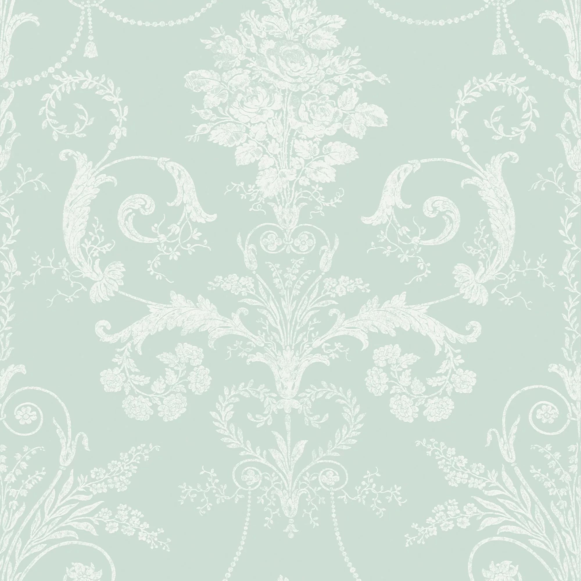 Laura Ashley Josette Duck Egg Damask Smooth Wallpaper 3 Laura Ashley Josette Duck Egg Damask Smooth Wallpaper