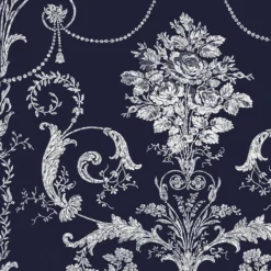 Laura Ashley Josette Midnight Damask Smooth Wallpaper -Laura Ashley laura ashley josette midnight damask smooth wallpaper5011583468021 37c bq