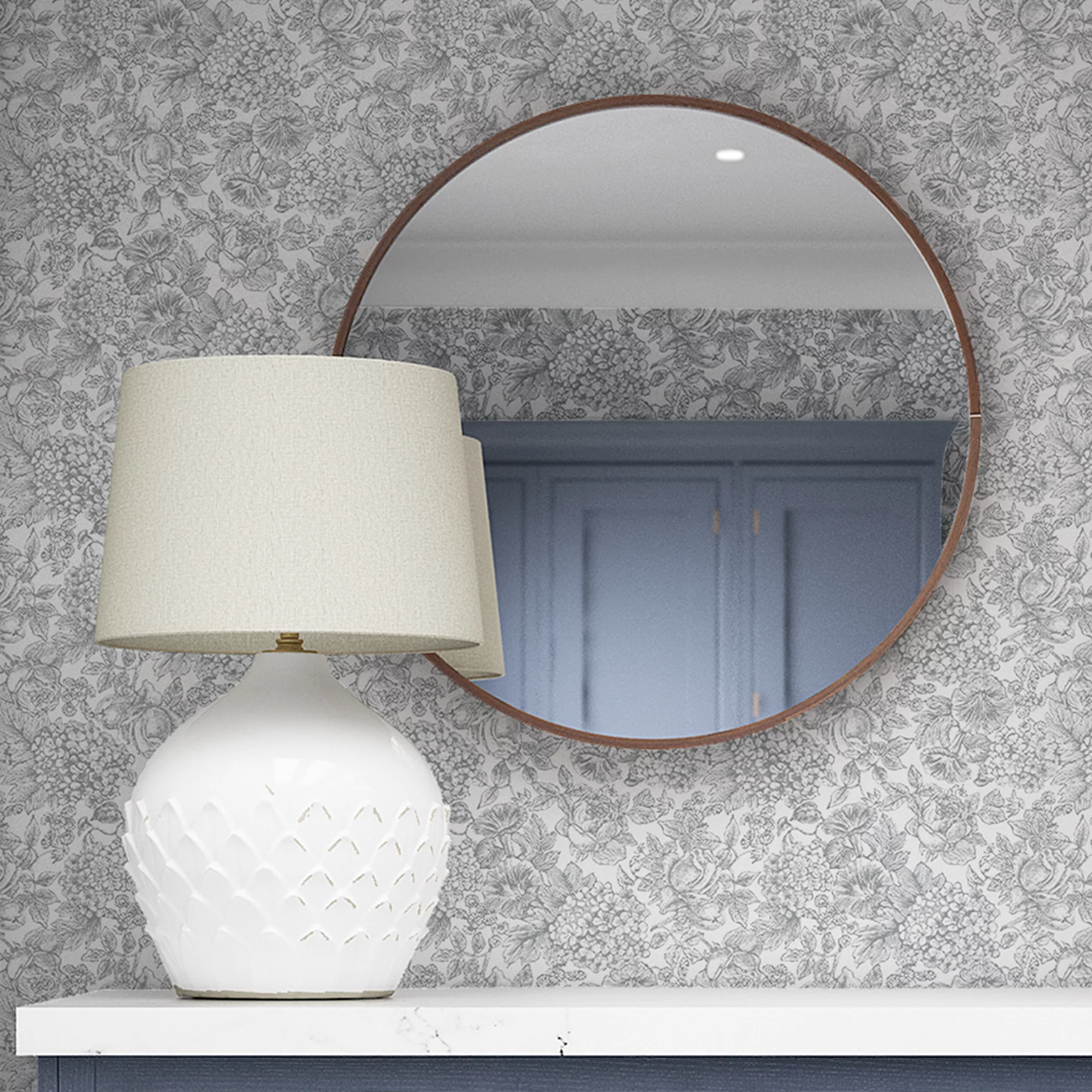 Laura Ashley Louise Grey Floral Smooth Wallpaper 8 Laura Ashley Louise Grey Floral Smooth Wallpaper - Image 6