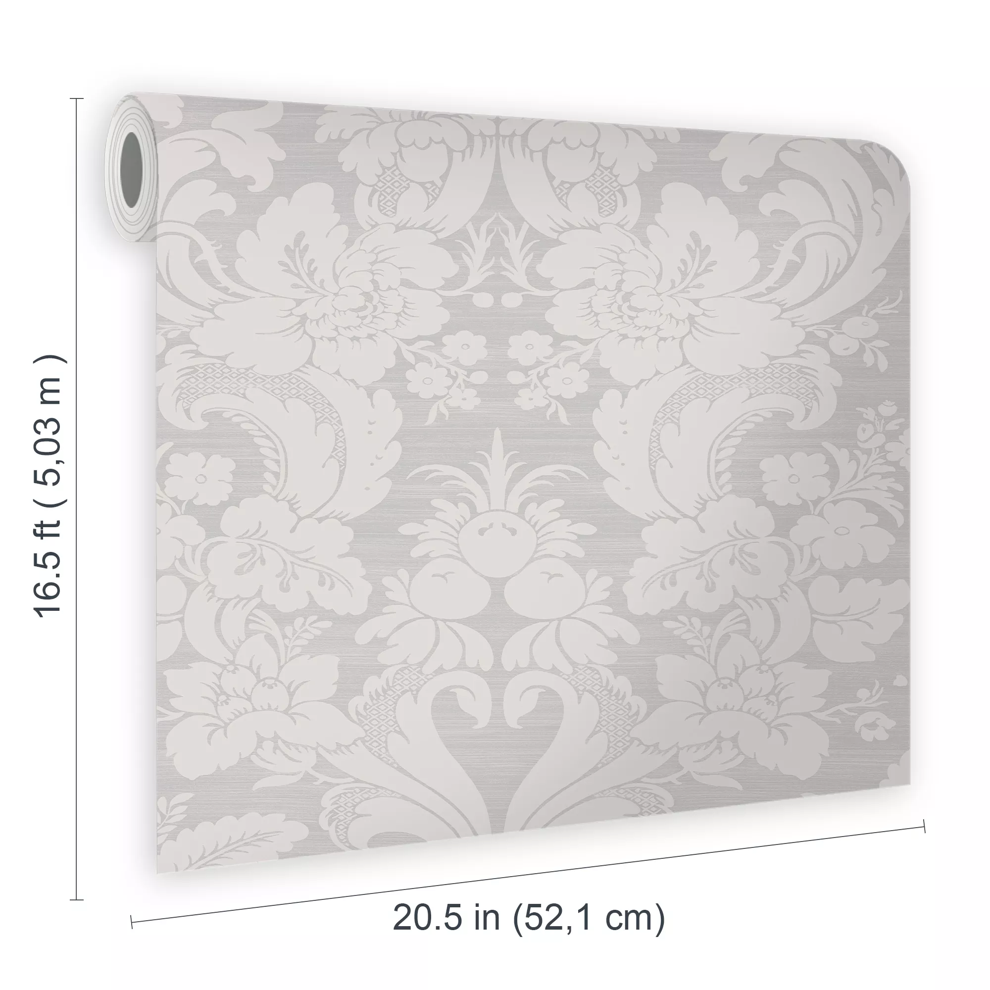 Laura Ashley Martigues Moonbeam Damask Smooth Wallpaper 8 Laura Ashley Martigues Moonbeam Damask Smooth Wallpaper - Image 6