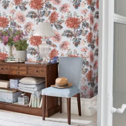 Laura Ashley Maryam Crimson Floral Smooth Wallpaper 11 Laura Ashley Maryam Crimson Floral Smooth Wallpaper -Laura Ashley laura ashley maryam crimson floral smooth wallpaper5011583486926 20i bq