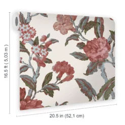 Laura Ashley Minera Crimson Floral Smooth Wallpaper 11 Laura Ashley Minera Crimson Floral Smooth Wallpaper -Laura Ashley laura ashley minera crimson floral smooth wallpaper5011583524444 02t bq
