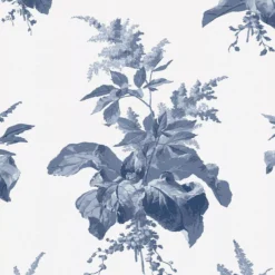 Laura Ashley Narberth Blue Leaves Smooth Wallpaper -Laura Ashley laura ashley narberth blue leaves smooth wallpaper5011583546026 02c bq
