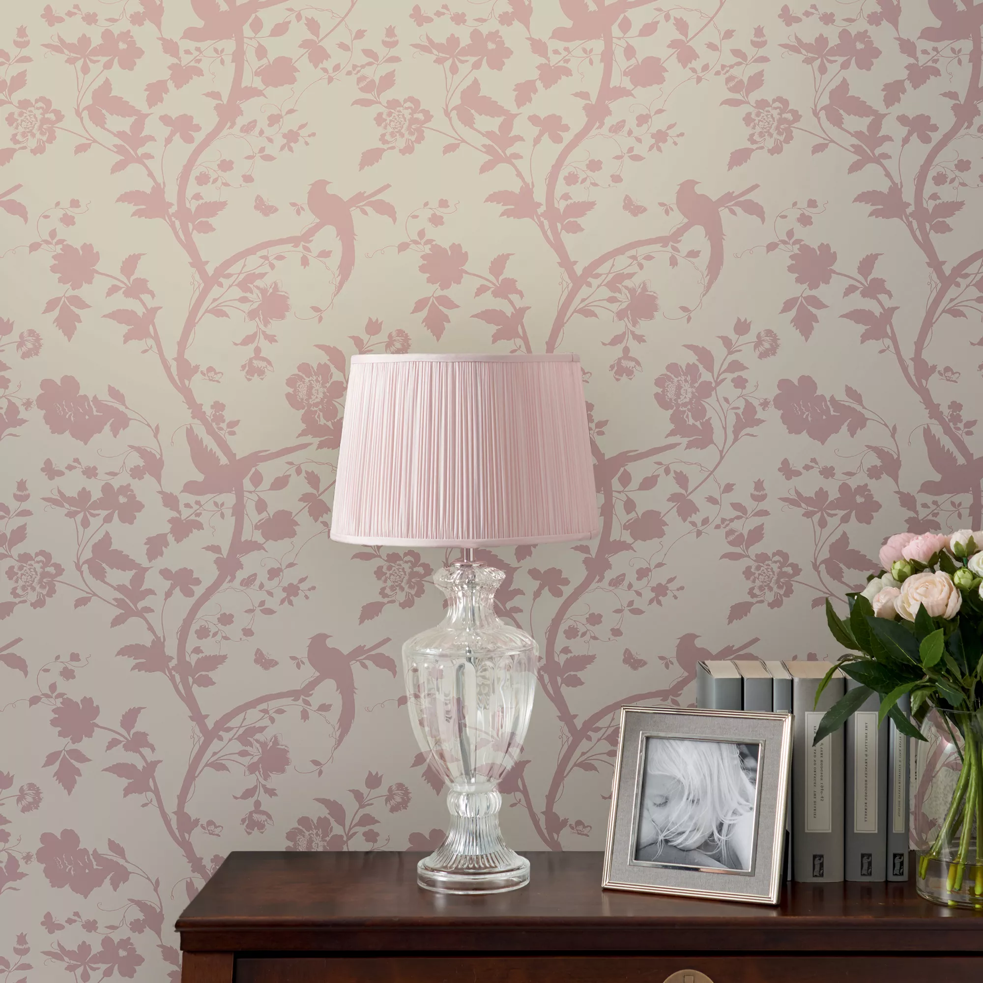 Laura Ashley Oriental Chalk Pink Garden Smooth Wallpaper 7 Laura Ashley Oriental Chalk Pink Garden Smooth Wallpaper - Image 5