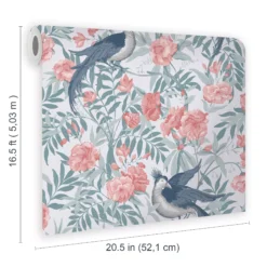 Laura Ashley Osterley Rosewood Floral Smooth Wallpaper -Laura Ashley laura ashley osterley rosewood floral smooth wallpaper5011583486414 02t bq