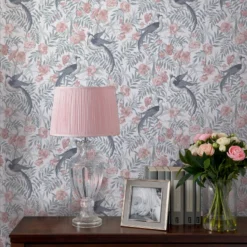 Laura Ashley Osterley Rosewood Floral Smooth Wallpaper -Laura Ashley laura ashley osterley rosewood floral smooth wallpaper5011583486414 21i bq