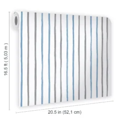 Laura Ashley Painterly Stripe Blue, Grey & White Kids Smooth Wallpaper 15 Laura Ashley Painterly Stripe Blue, Grey & White Kids Smooth Wallpaper -Laura Ashley laura ashley painterly stripe blue grey white kids smooth wallpaper5011583546385 02t bq