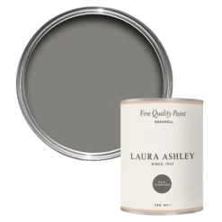 Laura Ashley Pale Charcoal Eggshell Emulsion Paint, 750ml