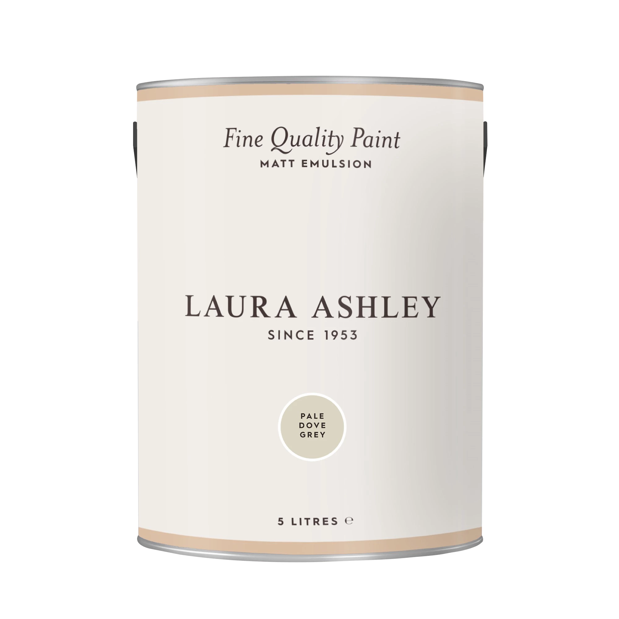 Laura Ashley Pale Dove Grey Matt Emulsion Paint, 5L 4 Laura Ashley Pale Dove Grey Matt Emulsion Paint, 5L - Image 2