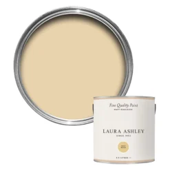 Laura Ashley Pale Gold Matt Emulsion Paint, 2.5L