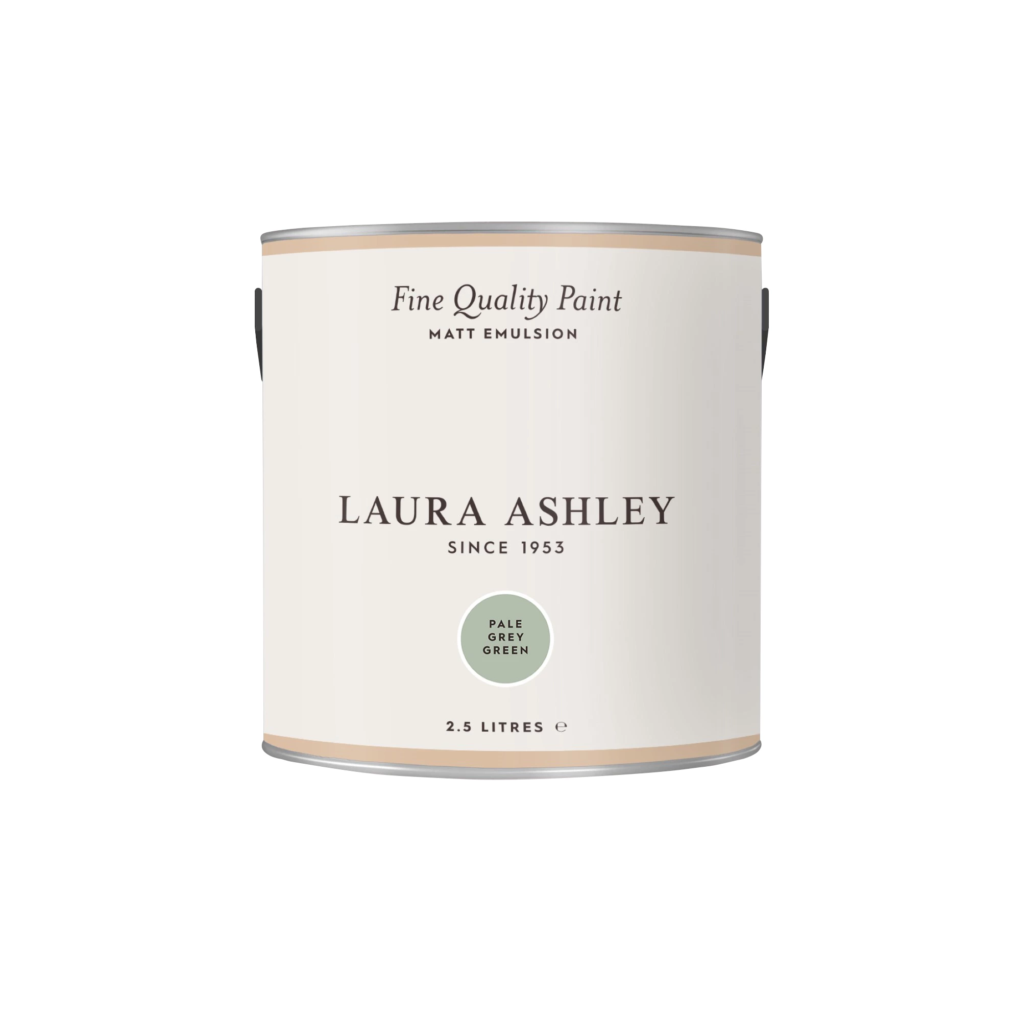 Laura Ashley Pale Grey Green Matt Emulsion Paint, 2.5L 4 Laura Ashley Pale Grey Green Matt Emulsion Paint, 2.5L - Image 2
